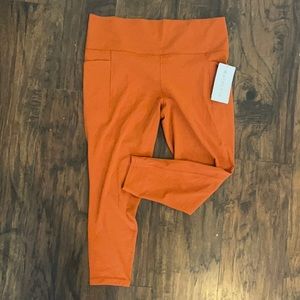 Orange Athleta Leggings